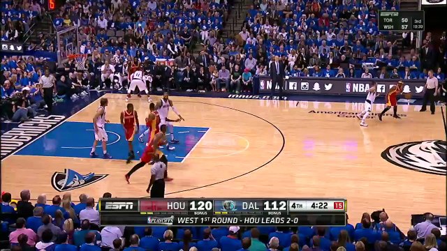Dwight Howard Putback Dunk _ Rockets vs Mavericks _ Game 3 _ April 24, 2015 _ 2015 NBA Playoffs