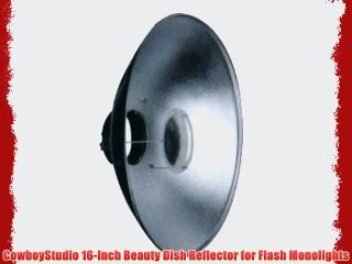 Скачать видео: CowboyStudio 16-Inch Beauty Dish Reflector for Flash Monolights