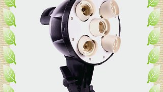 StudioPRO Photo Video Continuous Output 5 Light Head with Softbox Light Stand Mount Photography