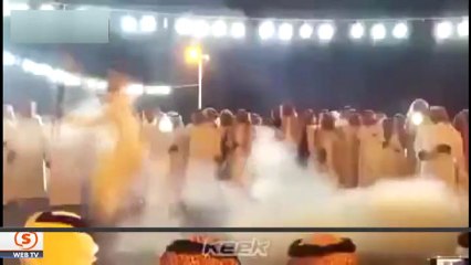 Düğünde patlama ölümden döndüler