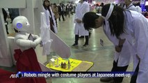 Japan holds 'Niconico' offline gala with Robots and dinosaurs