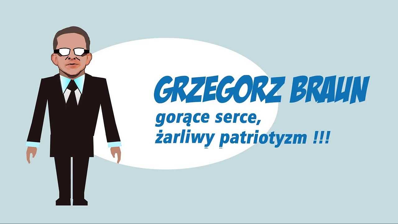 Grzegorz Braun spot Tęcza
