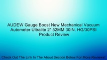 AUDEW Gauge Boost New Mechanical Vacuum Autometer Ultralite 2