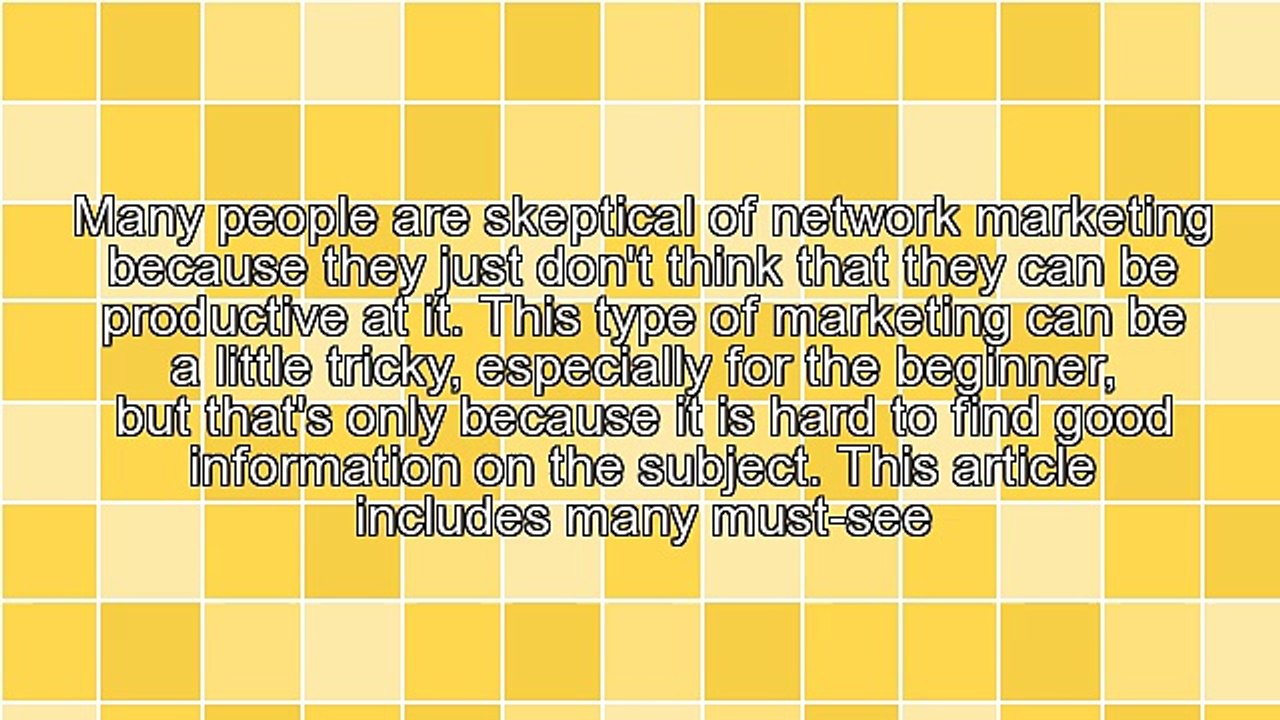 Multi - Level Marketing Advice You Should Definitely Follow