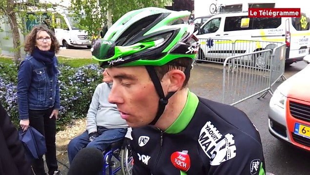 Tour de Bretagne : 1ère étape. Adrian Stien vainqueur et la réaction d'Anthony Delaplace, 7e de l'étape