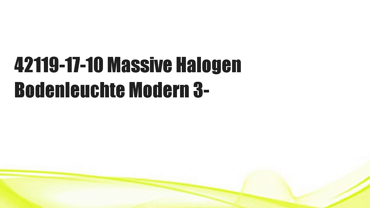 42119-17-10 Massive Halogen Bodenleuchte Modern 3-