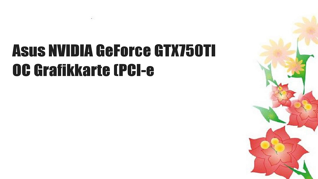 Asus NVIDIA GeForce GTX750TI OC Grafikkarte (PCI-e