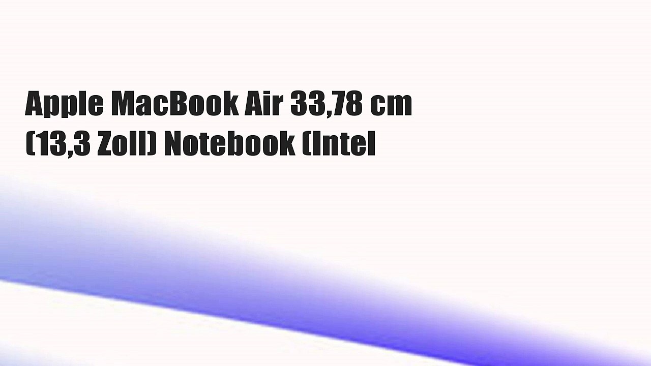 Apple MacBook Air 33,78 cm (13,3 Zoll) Notebook (Intel