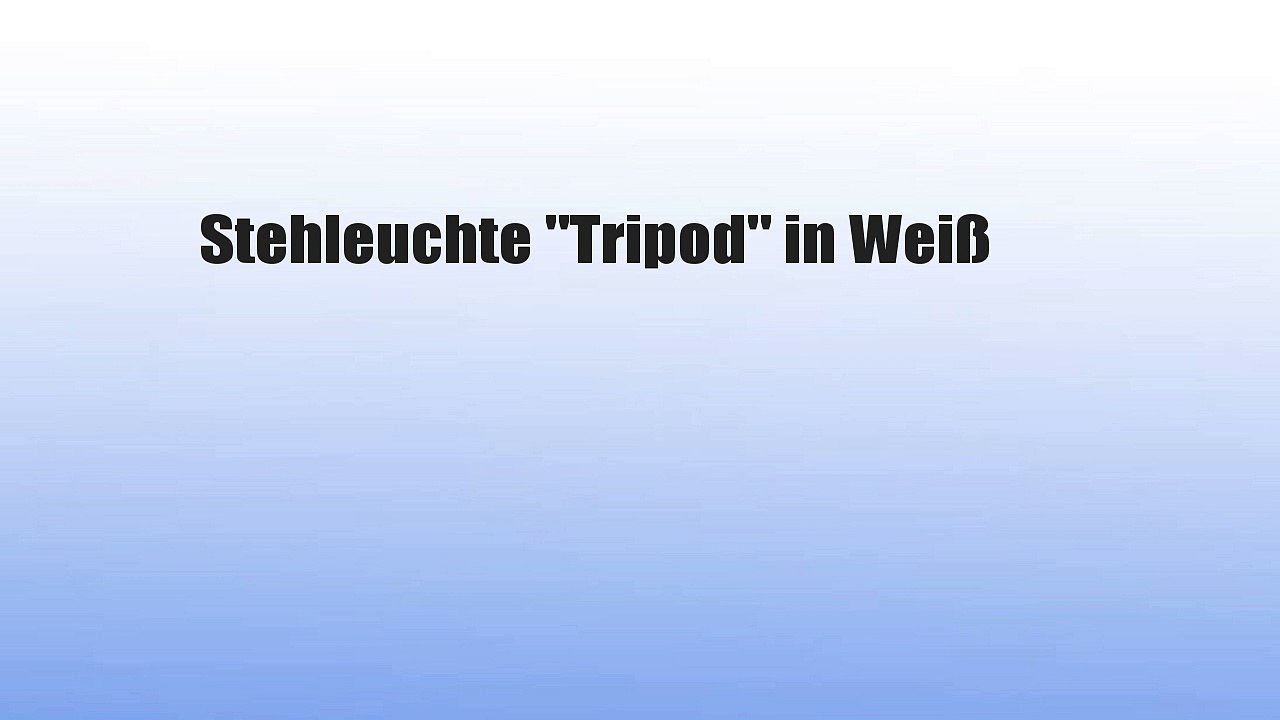 Stehleuchte 'Tripod' in Weiß