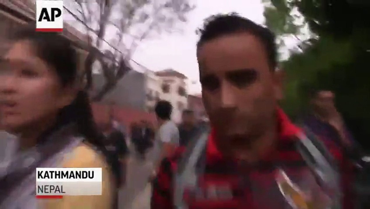 Raw_ Powerful Earthquake Rocks Nepal (480p)