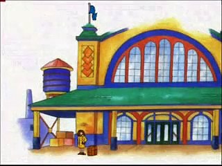 Caillou' train trip with subtitles