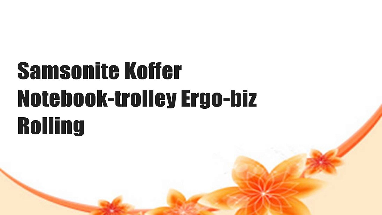Samsonite Koffer Notebook-trolley Ergo-biz Rolling