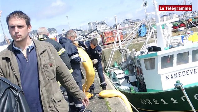 Quiberon. Pollution aux hydrocarbures à Port Maria