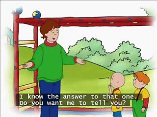 Caillou's Stronger every day with subtitles