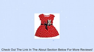 Girls Red Polker Dot Minnie Mouse Dress Skirt 1-5y (2T) Review