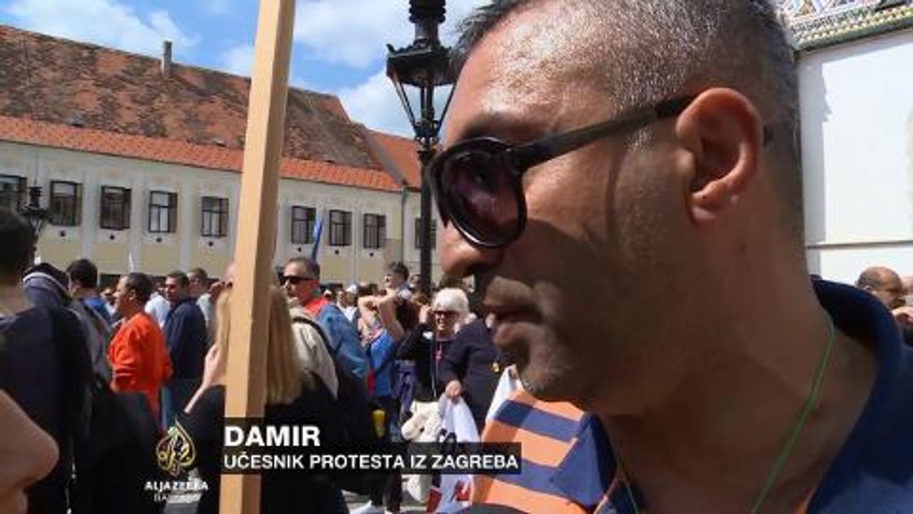 Protest Udruge Franak u Zagrebu