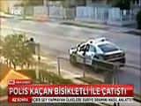 Polisle Bisikletçinin sokak ortasında silahla çatışması böyle görüntülendi