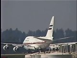 Boeing 747 SP  Short  Field Landing at the  Lexington Bluegrass Airport in Lexington KY LEX KLEX