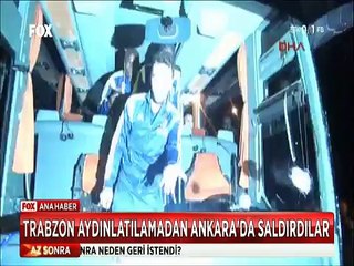 Fenerbahçe'nin Ankara şubesine sallamalar ve taşlarla saldırdılar