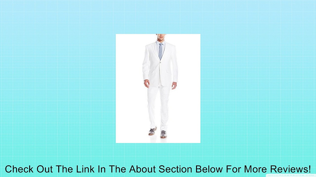 Perry Ellis Men's Two-Button Linen Suit Review