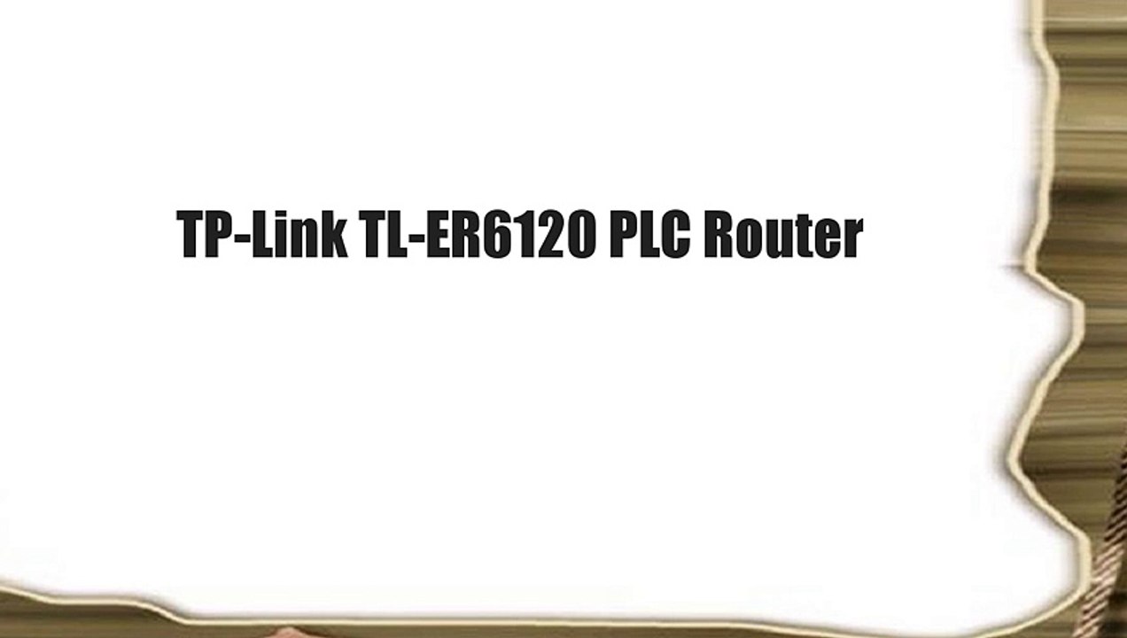 TP-Link TL-ER6120 PLC Router