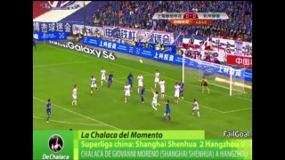 Chalaca de Giovanni Moreno (Shanghai Shenhua) a Hangzhou