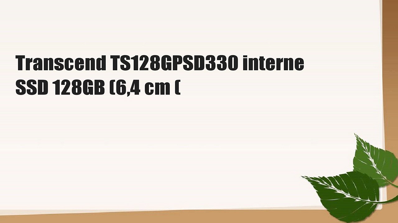 Transcend TS128GPSD330 interne SSD 128GB (6,4 cm (