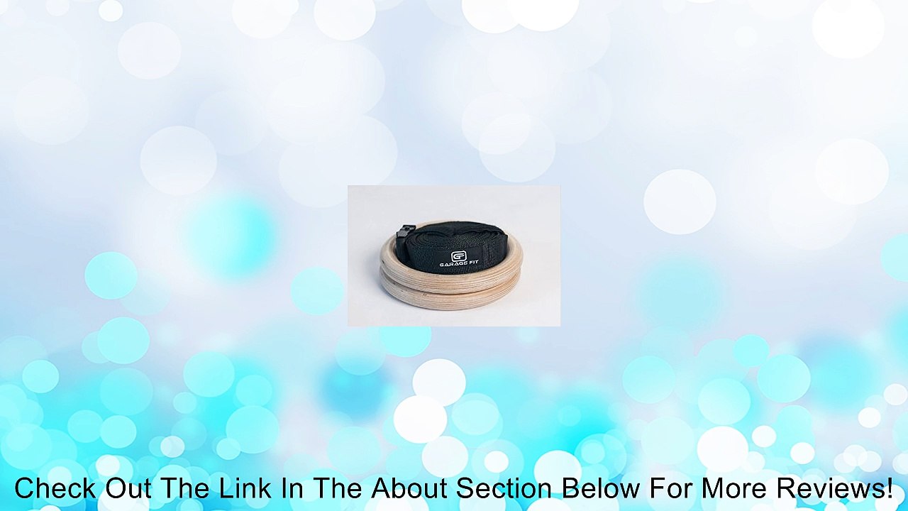 Wood Gym Rings - Premium Heavy Duty Cross Training, Gymnastics, Fitness, Exercise Rings Review