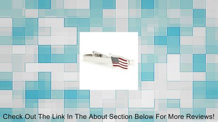 The Smart Man Men's Silver American National Flag Tie Clip Review