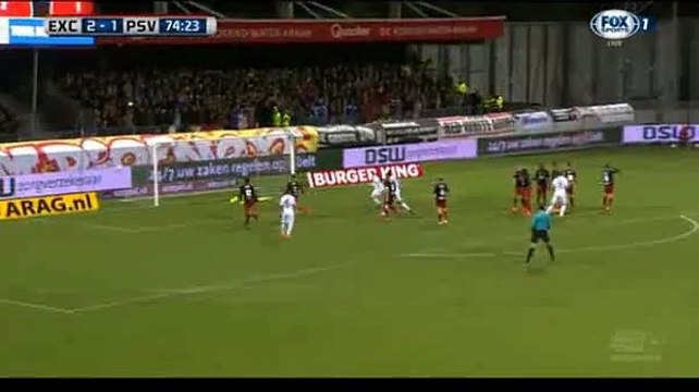 Excelsior vs PSV Eindhoven 2-2 Memphis Depay free-kick goal