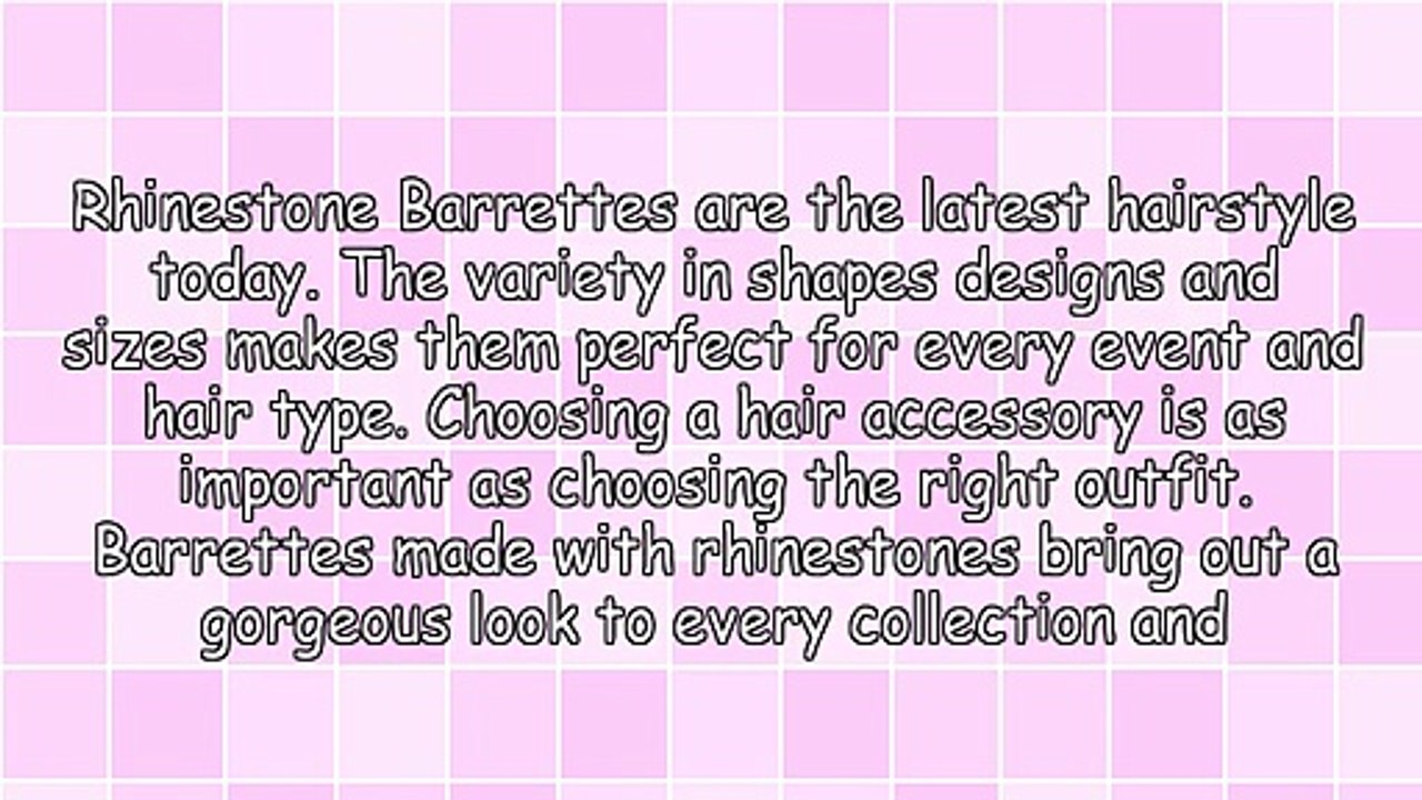 Creating A Stunning Look With Rhinestone Barrettes