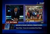 Terremoto en Nepal: Dos montañistas peruanos sobreviven, falta un tercero y dos reporteros