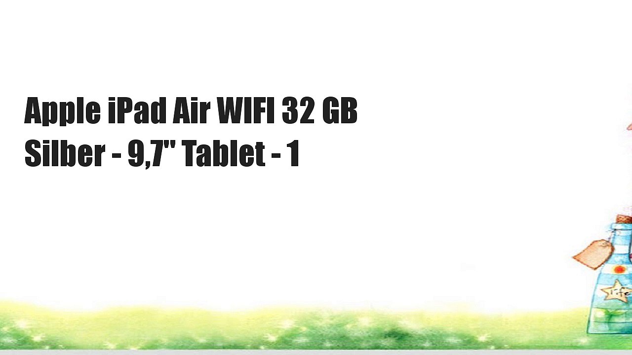 Apple iPad Air WIFI 32 GB Silber - 9,7' Tablet - 1