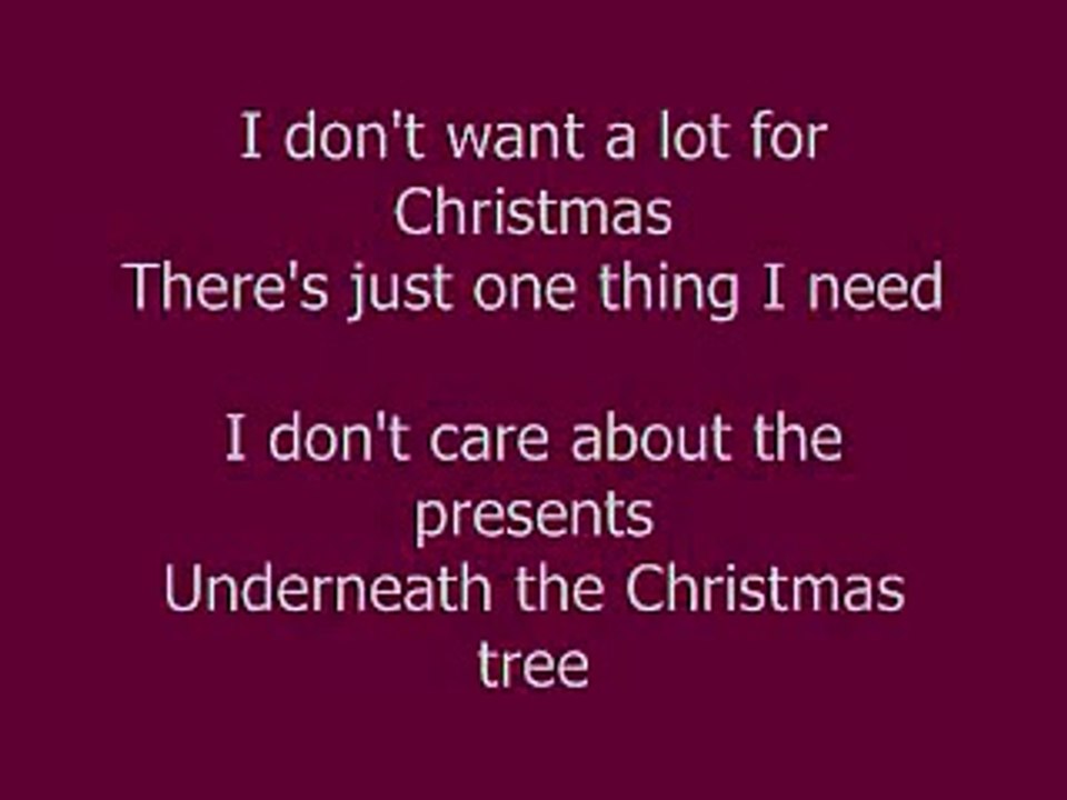 All I Want For Christmas Is You Lyrics Video Dailymotion