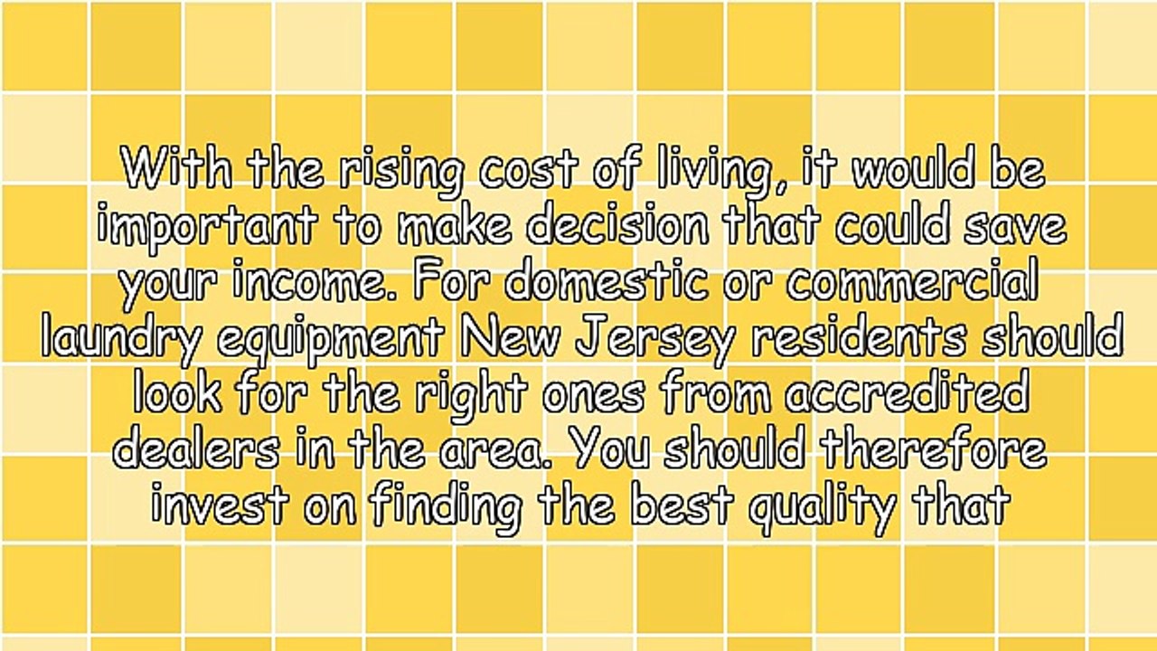How To Choose Laundry Equipment New Jersey