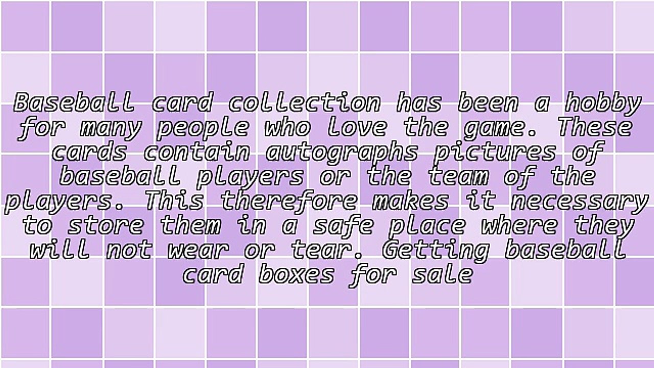 Locating Baseball Card Boxes For Sale