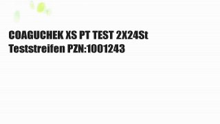 COAGUCHEK XS PT TEST 2X24St Teststreifen PZN:1001243