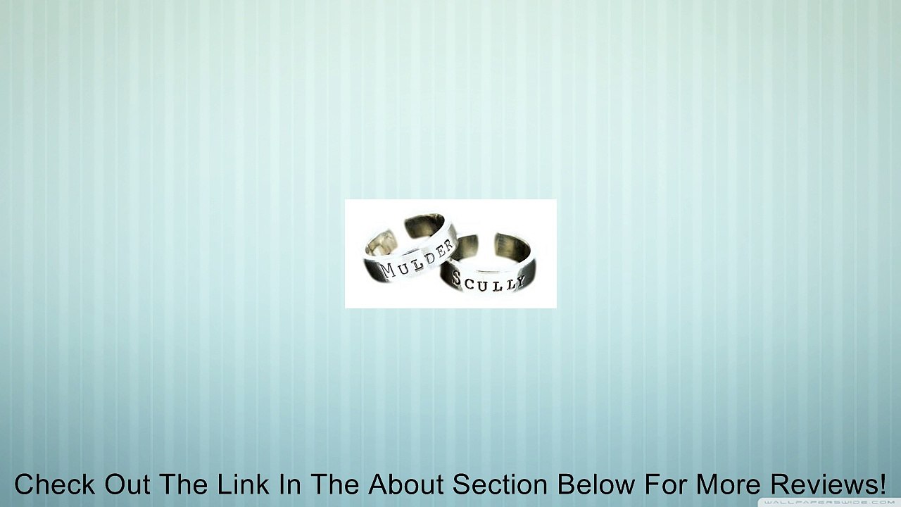 Mulder and Scully - Best Friends - X-files - Friendship Ring Set Review