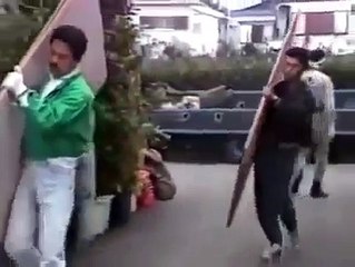 Funny Japanese Prank   Sticky Streets