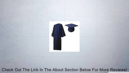 Matte Navy Blue Graduation Cap and Gown Set in Multiple Sizes Review