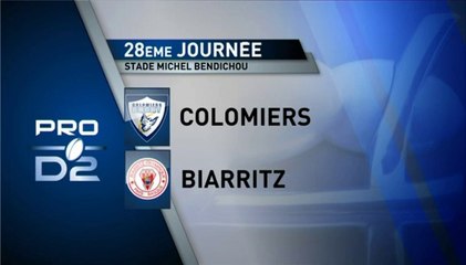 PRO D2 - Colomiers-Biarritz : 42-33 - J28 - Saison 2014-2015