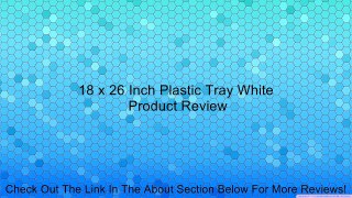 18 x 26 Inch Plastic Tray White Review