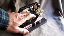 Stirling engine ALPHA  & Electric generator  - Recycled materials