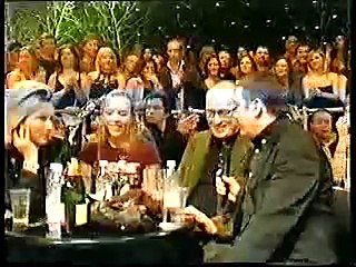 Ade Edmondson and Jennifer Saunders at Hootenanny 2004