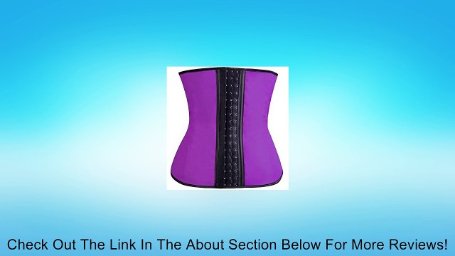 Imilan Women Sport Latex Corset Steel Boned Waist Cincher Shapewear Review