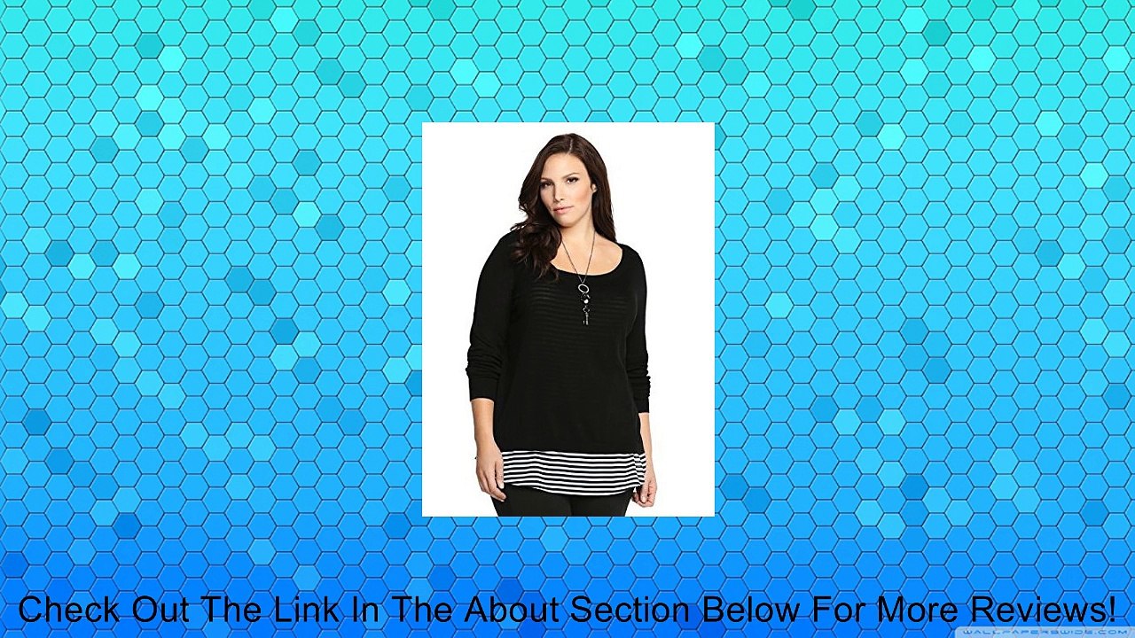 Torrid Plus Size Striped Layered Pullover Review