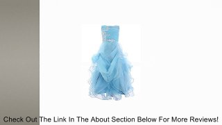 Fashion Plaza Girl's Organza Ruffle Flower Girl Pageant Communion Dress K0073 Review