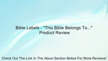Bible Labels - 