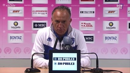 Evian 1-2 Bastia : Conf. d'après-match de G. Printant