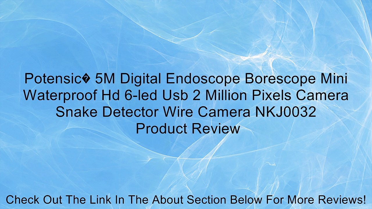 Potensic� 5M Digital Endoscope Borescope Mini Waterproof Hd 6-led Usb 2 Million Pixels Camera Snake Detector Wire Camera NKJ0032 Review